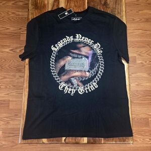 Mister Tee Men's Black Graphic T-Shirt